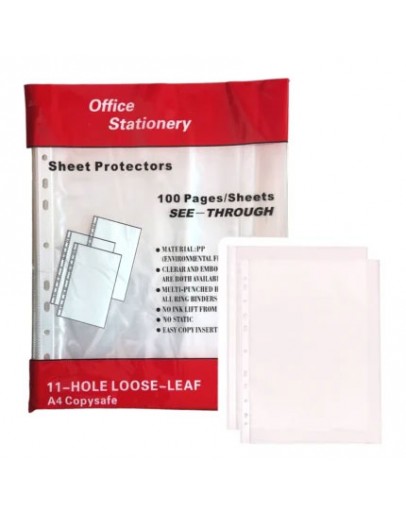 Папка Джоб А4 40 mic оп.100 Office Stationery кристал